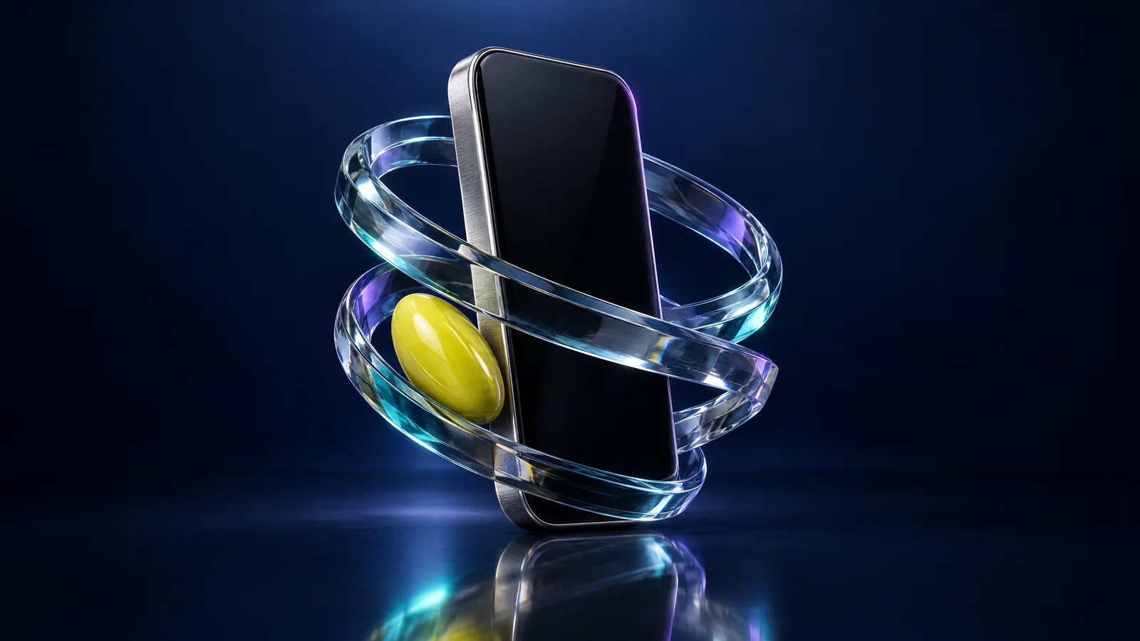 Akses mobile — ilustrasi abstrak